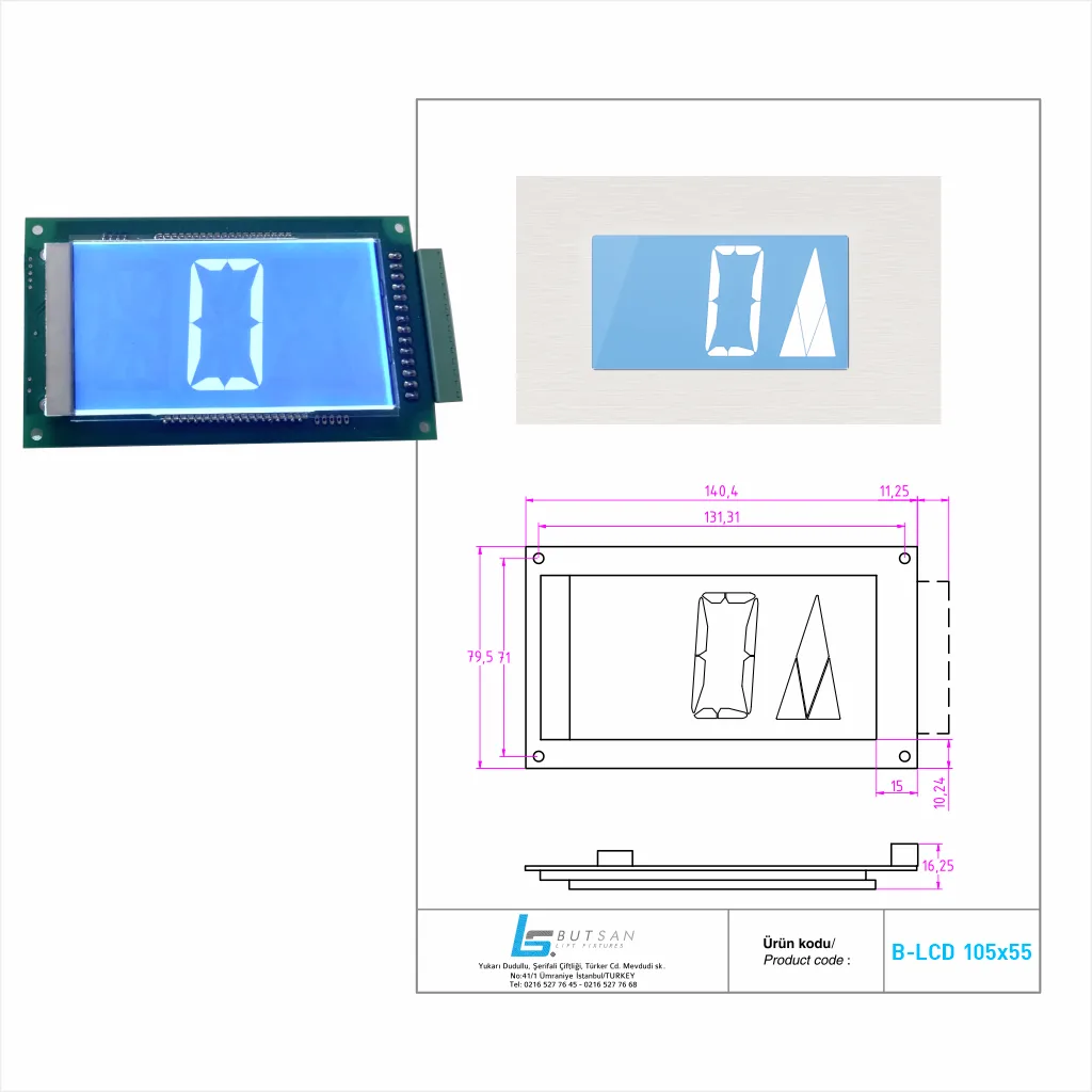 B-LCD Aufzugsanzeige – 2 – BUT-SAN